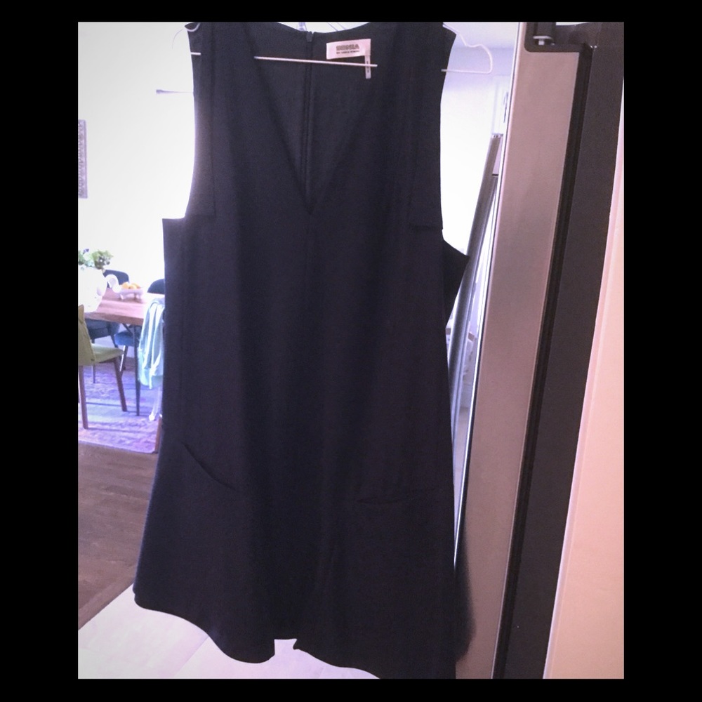 Trapeze dress by Sonia Rykiel in bleu night color